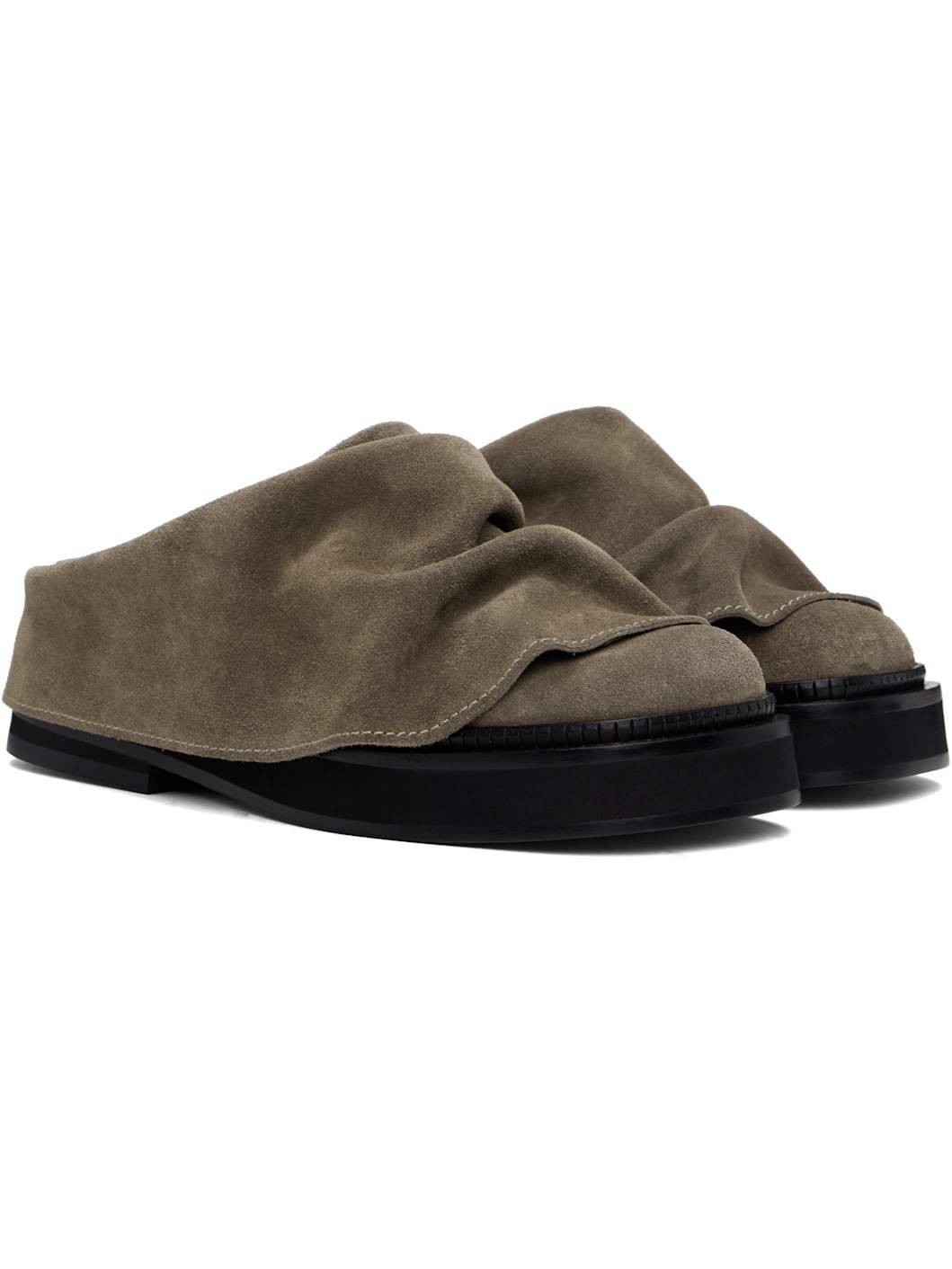Taupe Mini Robin Slip-on Loafers - 4