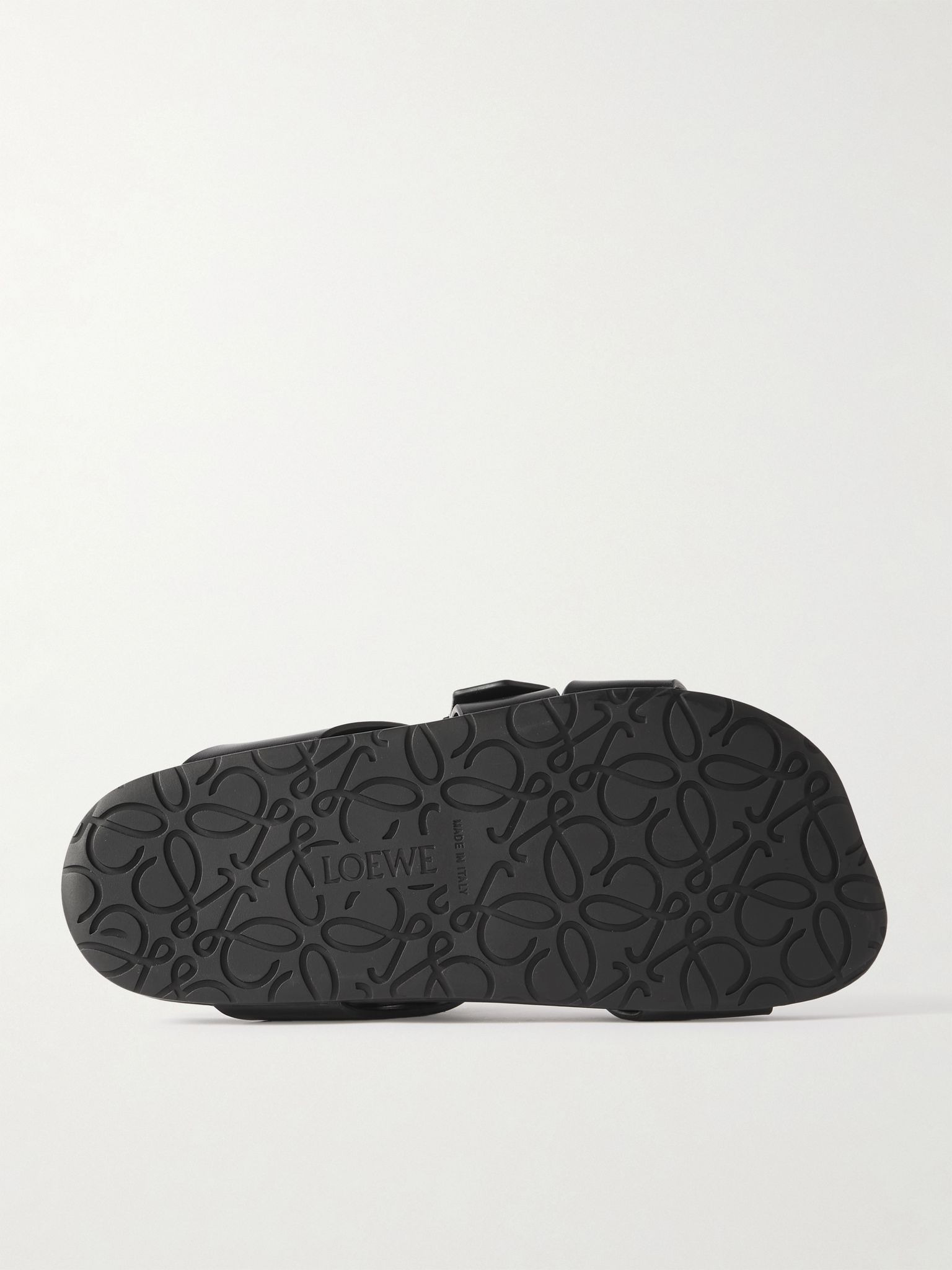 + Paula's Ibiza Ease Buckled Leather Slides Black - 3
