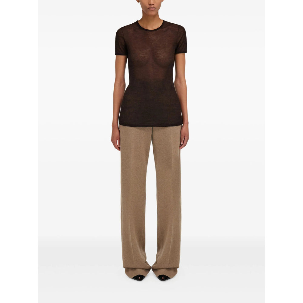 Ferragamo Brown Tops - T-Shirts & Jerseys Women - 4