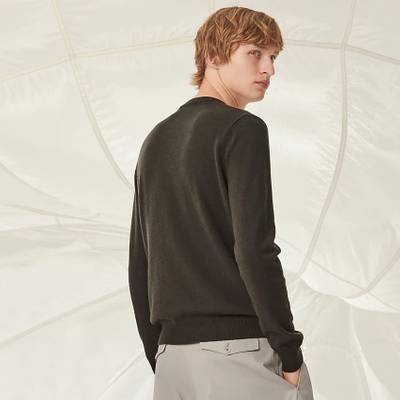 Hermès "Puzzle Floral" cashmere crewneck sweater outlook