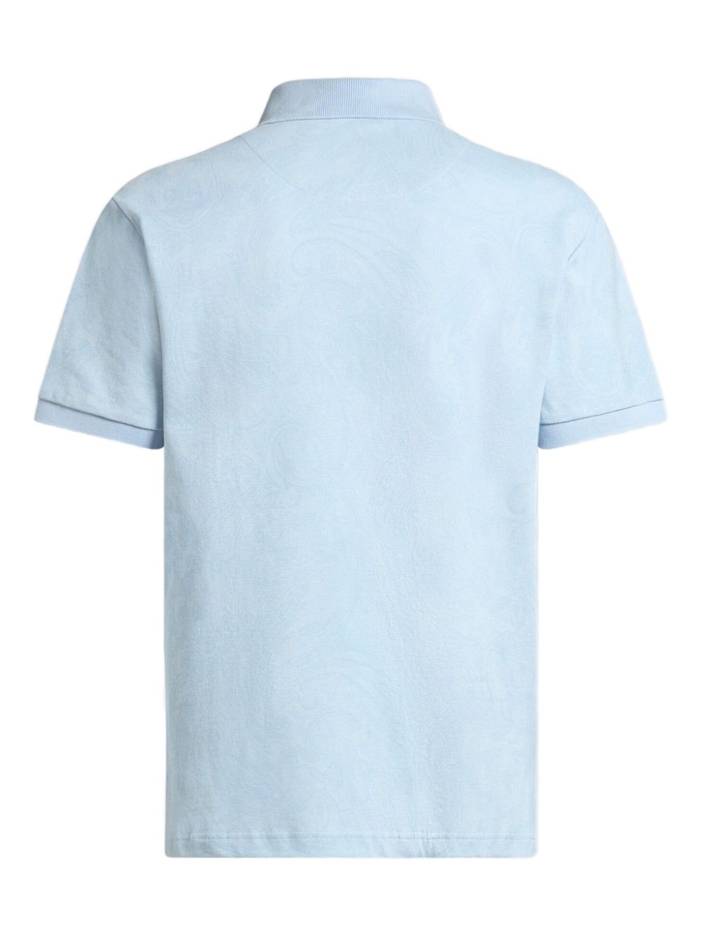 paisley jacquard polo shirt - 7