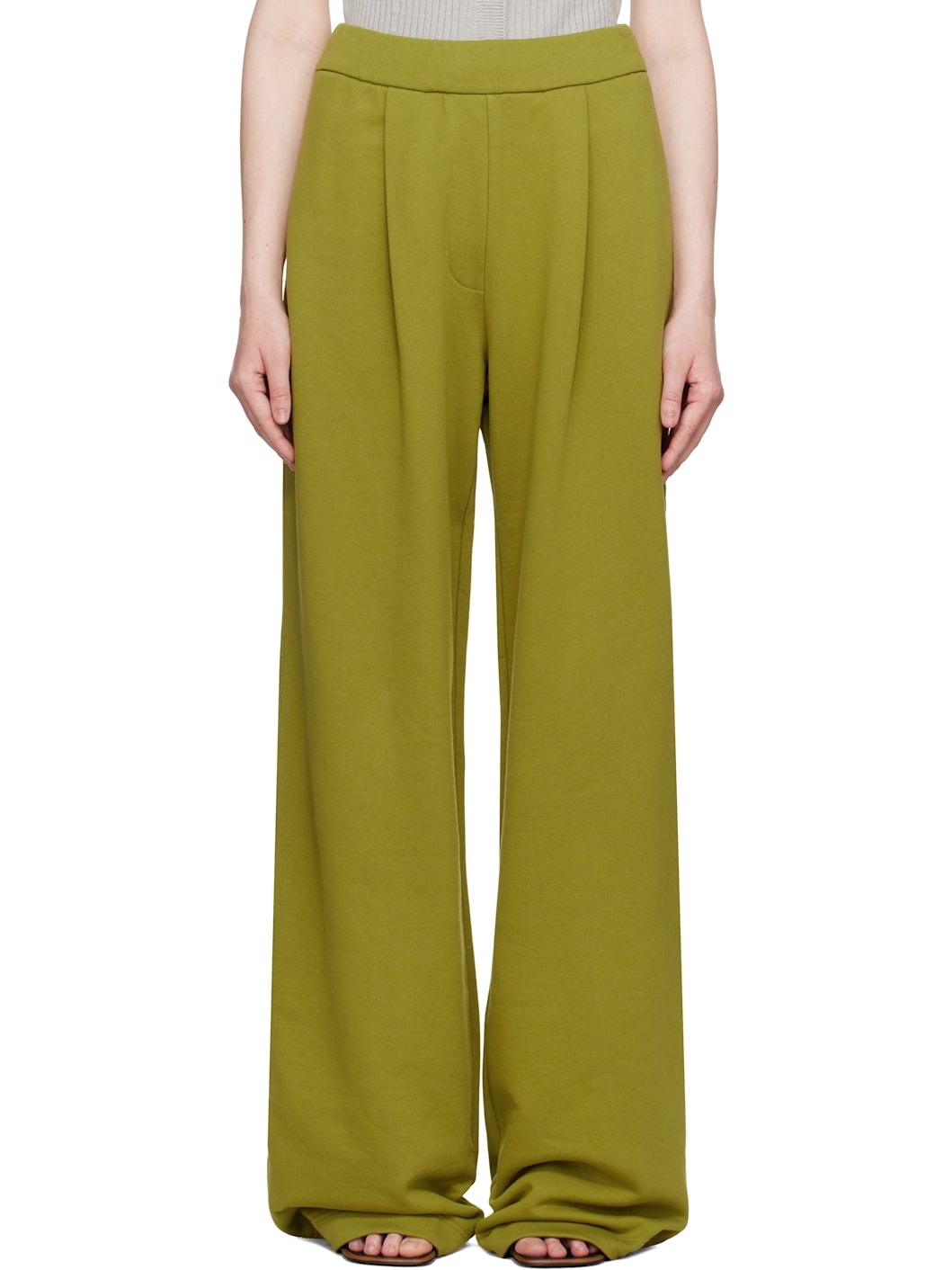Green Straight Sweatpants - 1