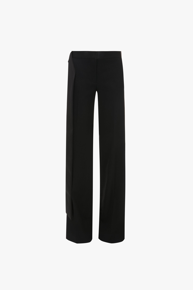 Satin Waistband Trouser In Black 1