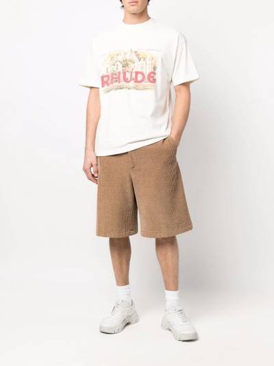 Rhude Monaco logo T-shirt outlook