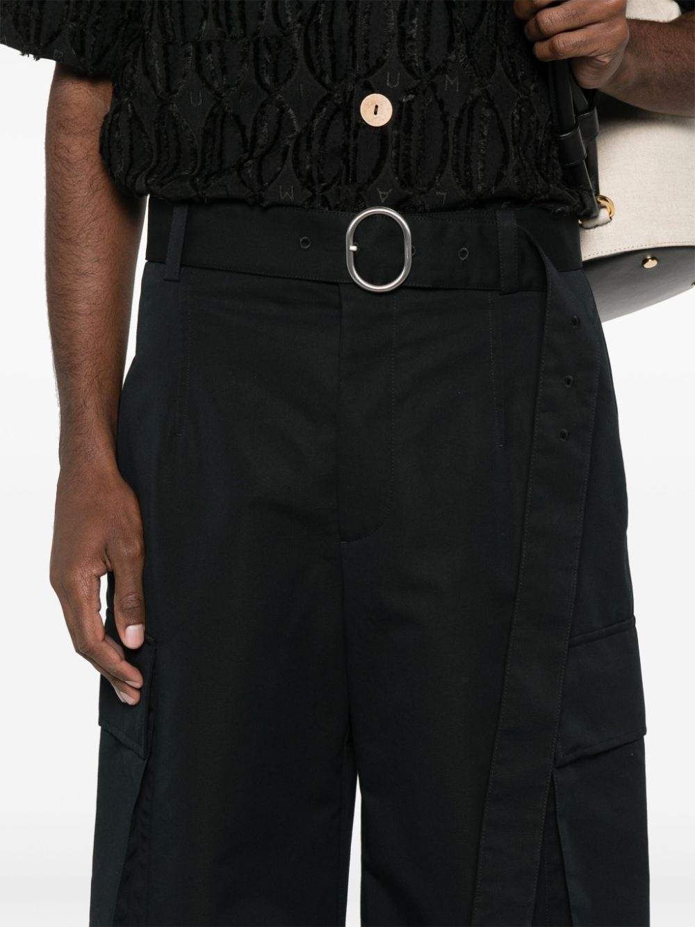 wide-leg cargo pants - 5