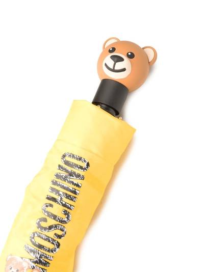 Moschino teddy bear-motif logo umbrella outlook