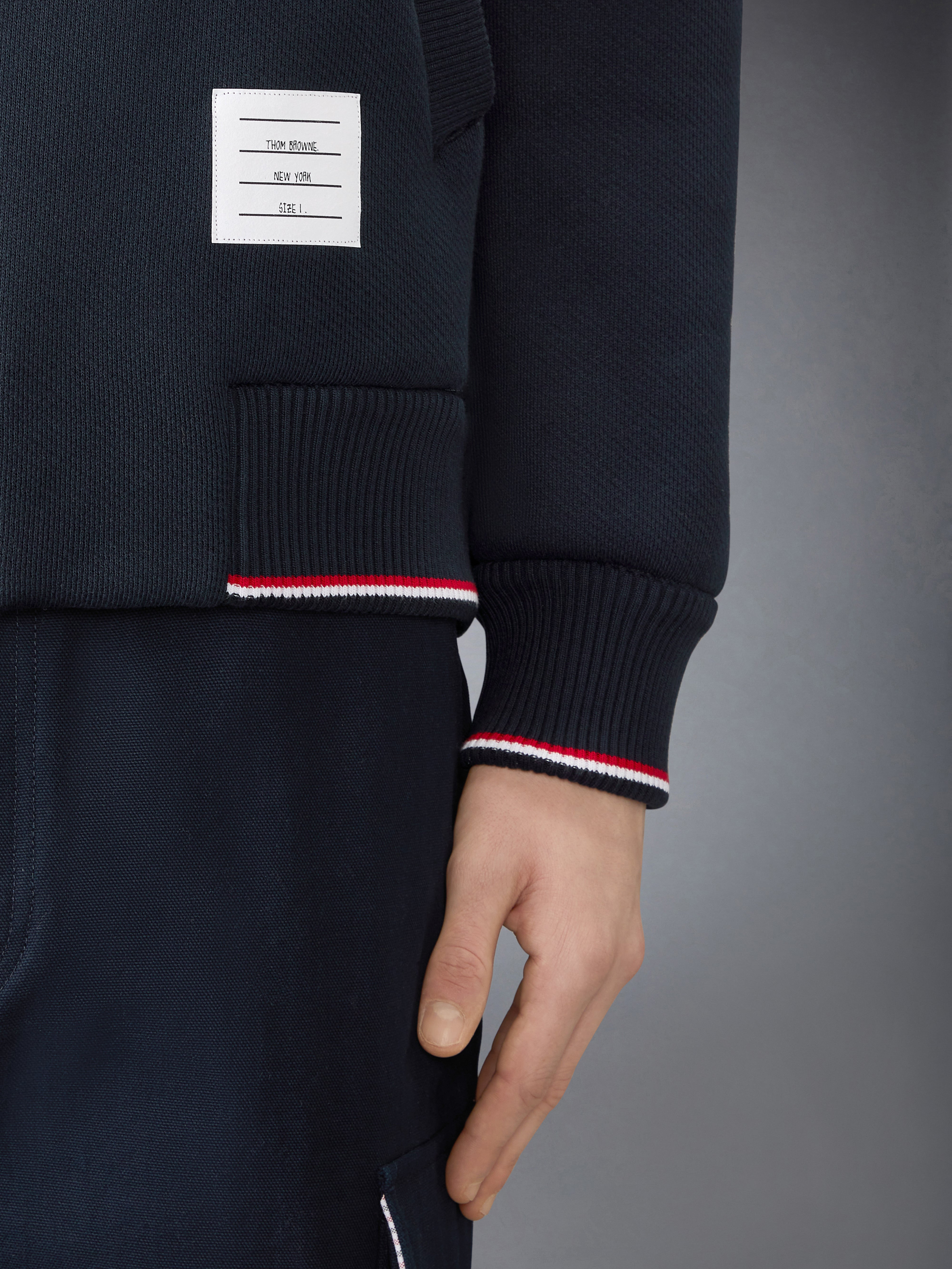 LOOPBACK OVERSIZED RWB STRIPE JACKET - 5