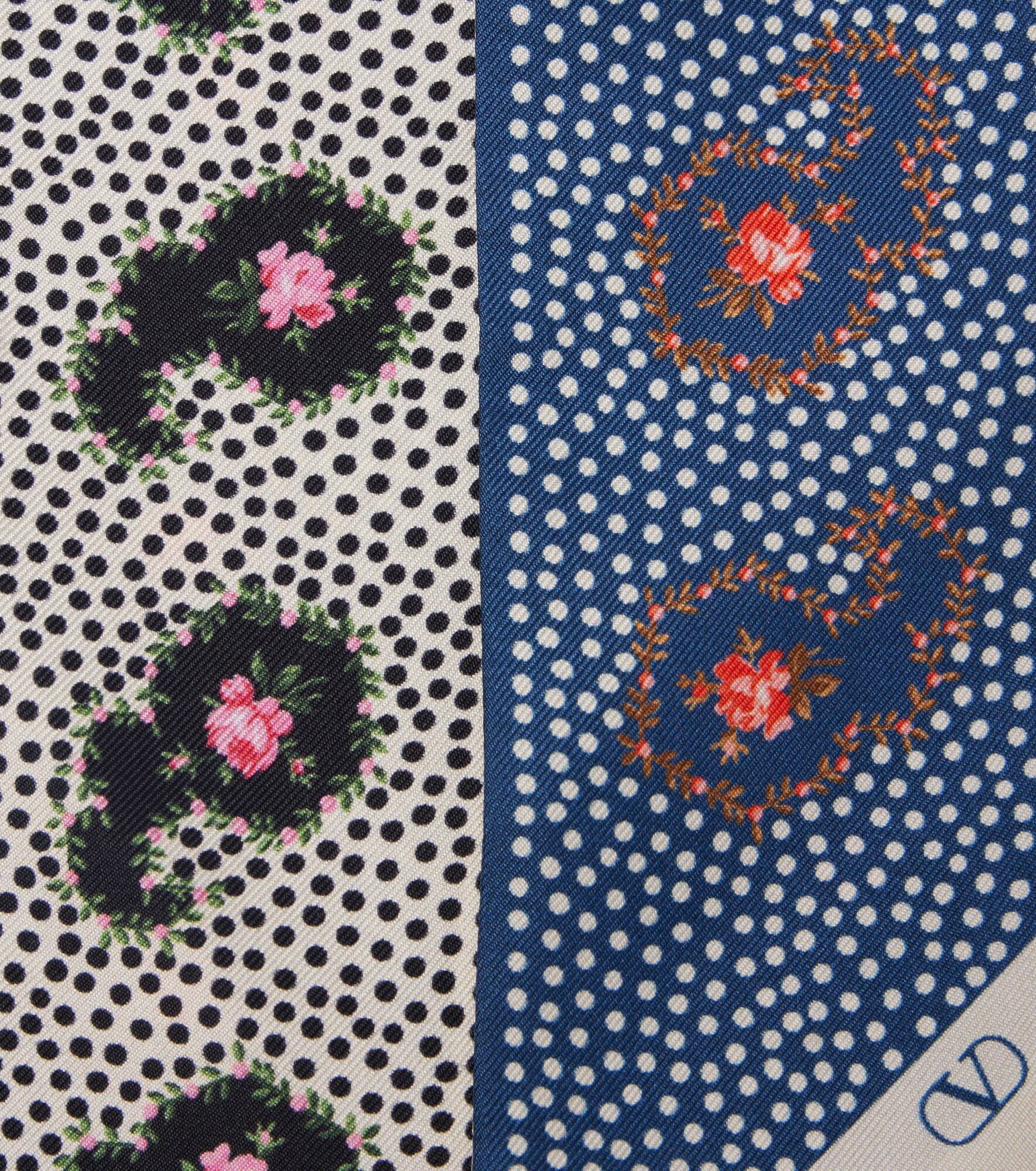 Escape printed silk twill scarf - 4
