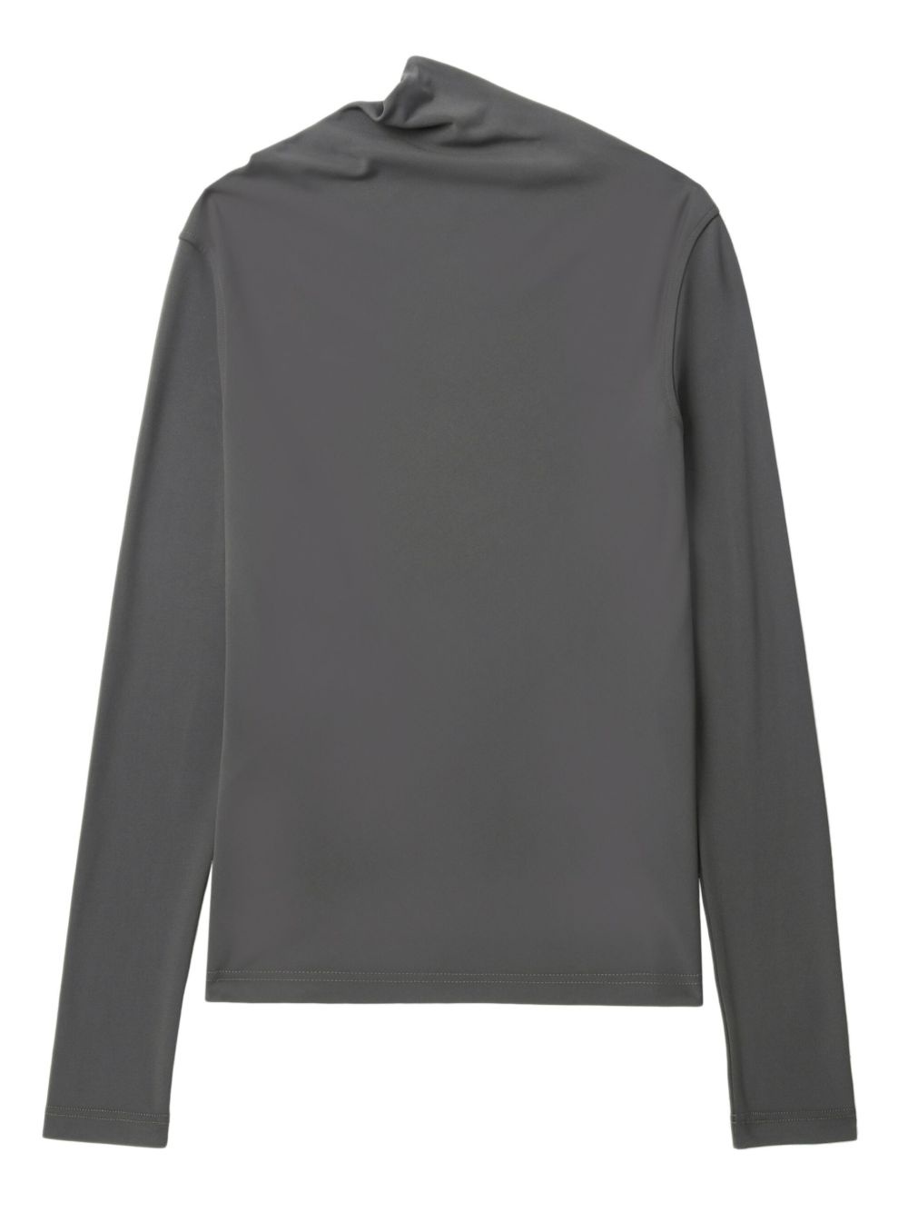 draped jersey top - 6
