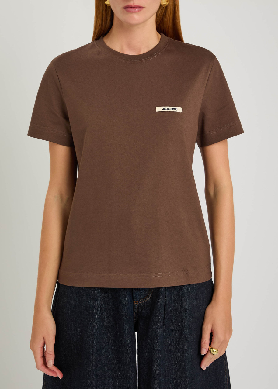 Jacquemus Le T-shirt Gros Grain Logo Cotton T-shirt - 2