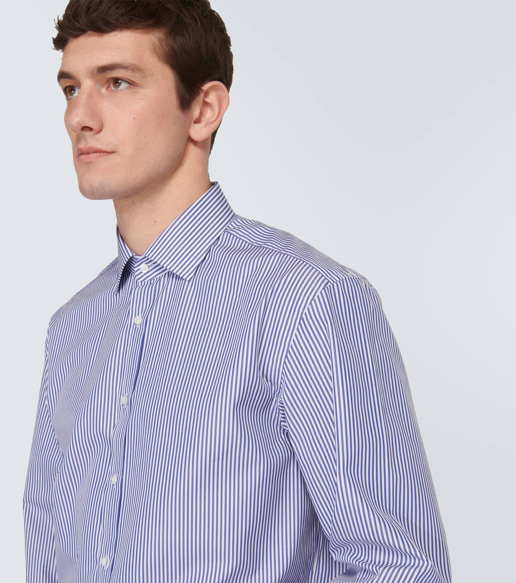 Aston striped cotton shirt - 5