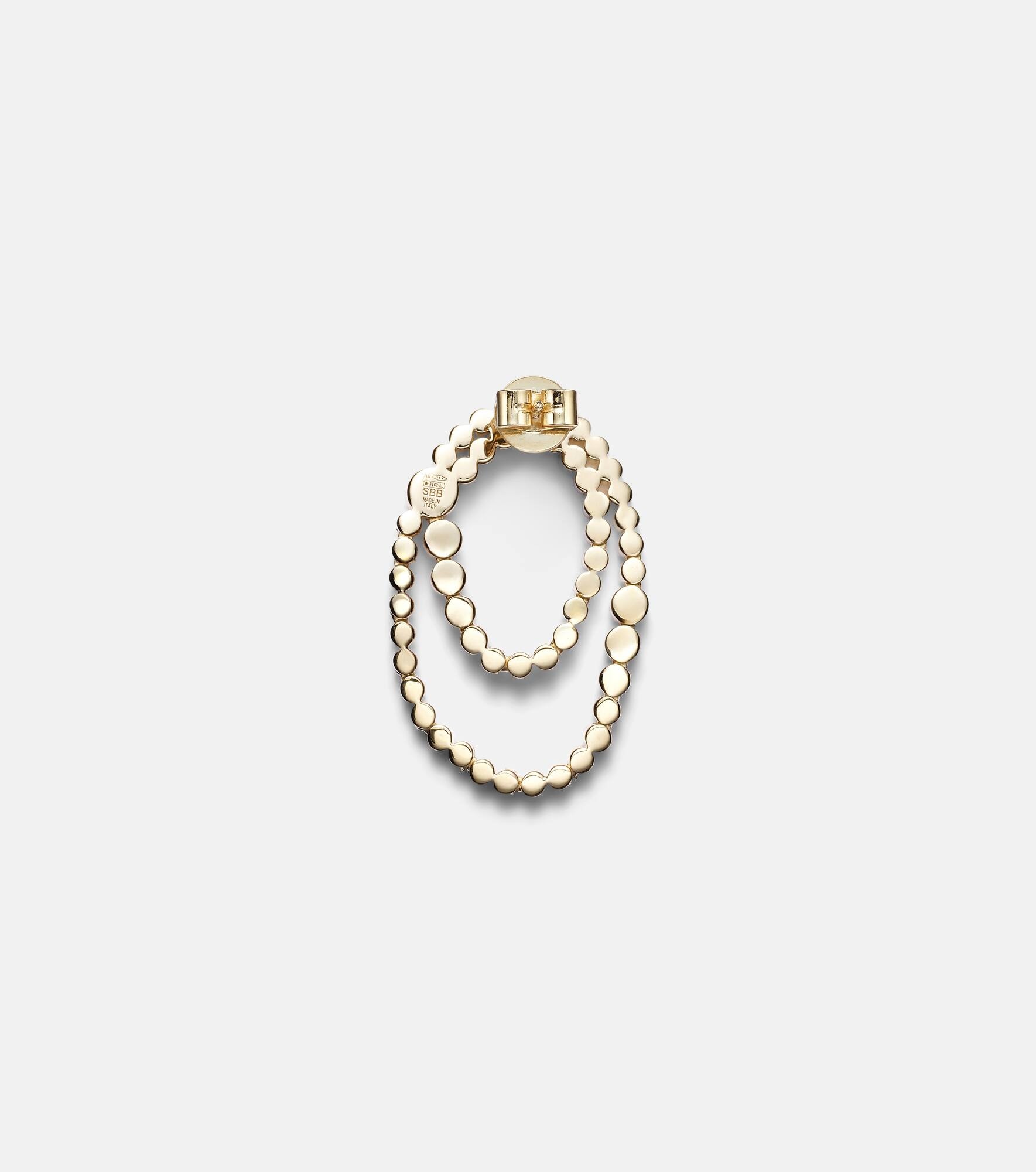 Embrassée de Diamant 18kt gold single earring with diamonds - 4