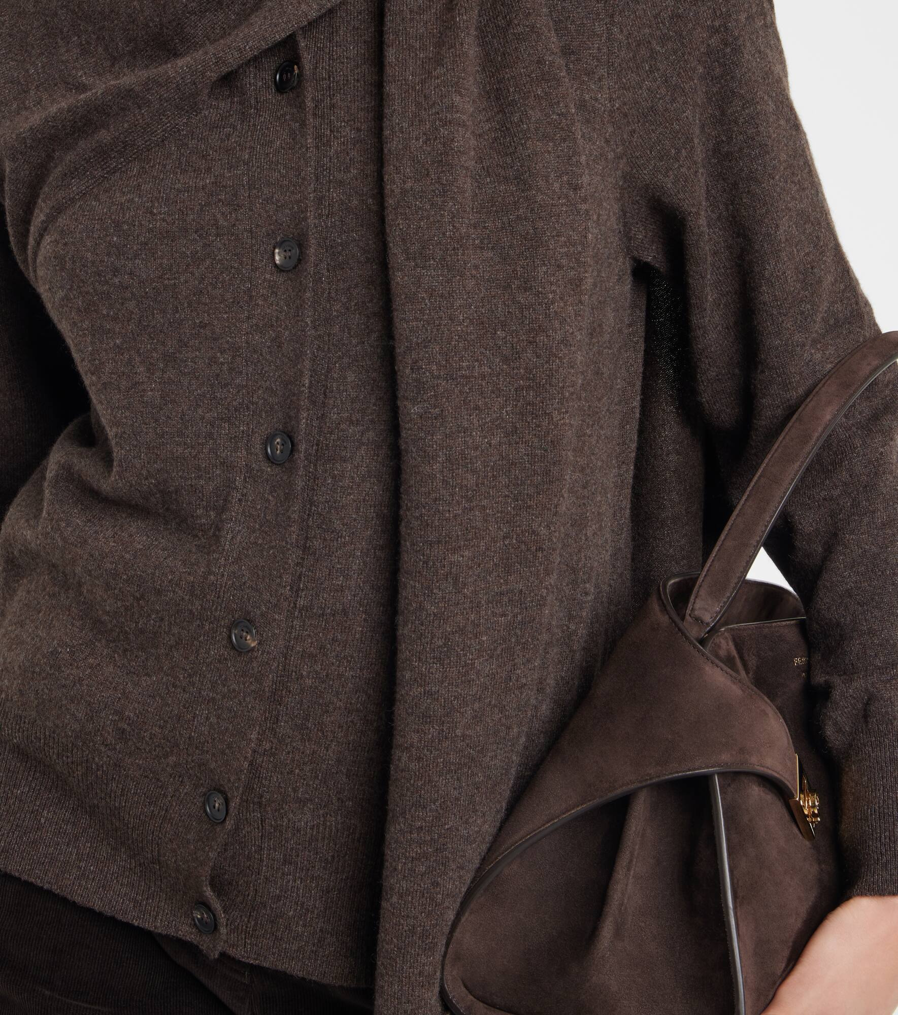 Draped cashmere cardigan - 5