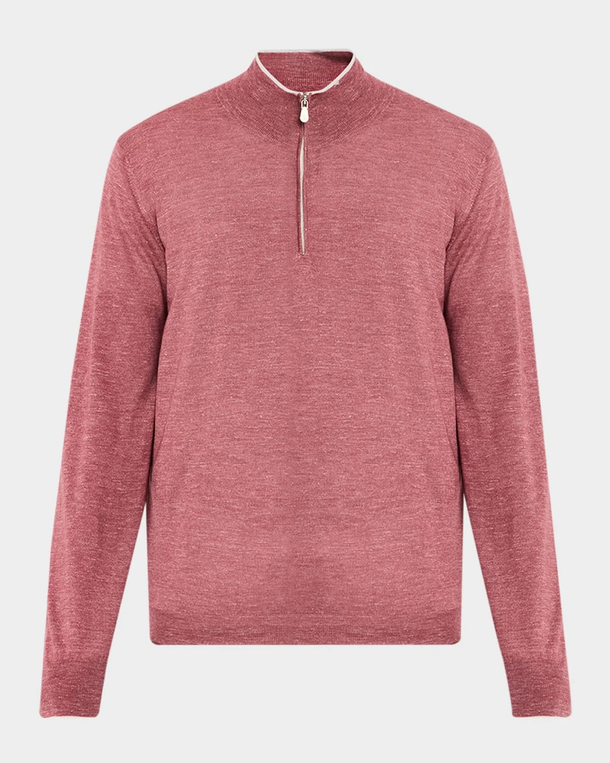 Men's Cashmere Knit Quarter-Zip Sweater - 1