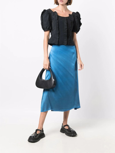 Avant Toi tie-waist silk skirt outlook