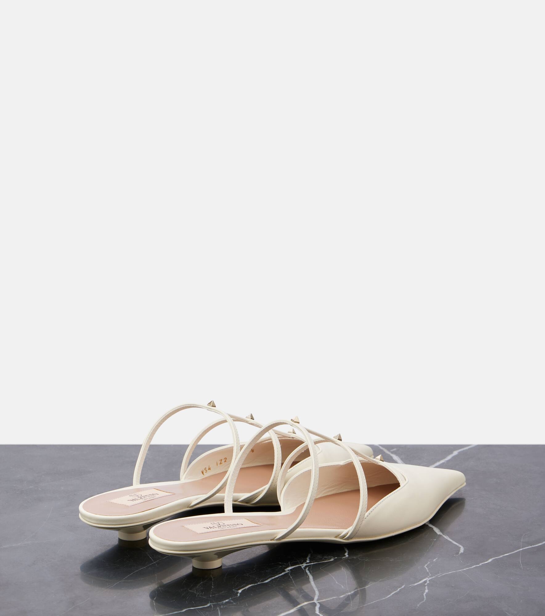 Rockstud Wispy 20 leather mules - 3