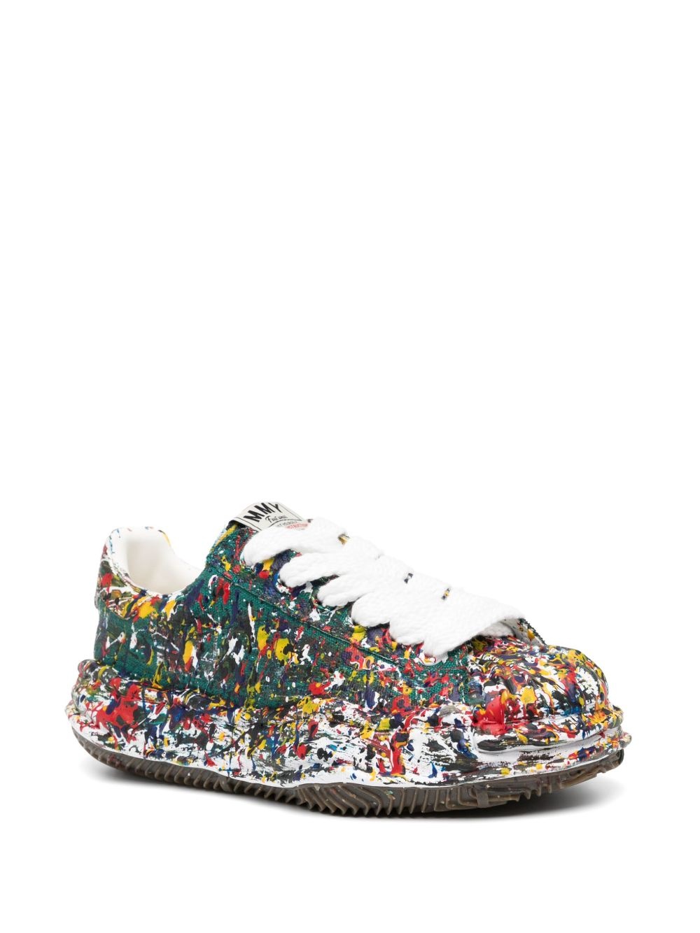 Blakey sputtering-paint sneakers - 2