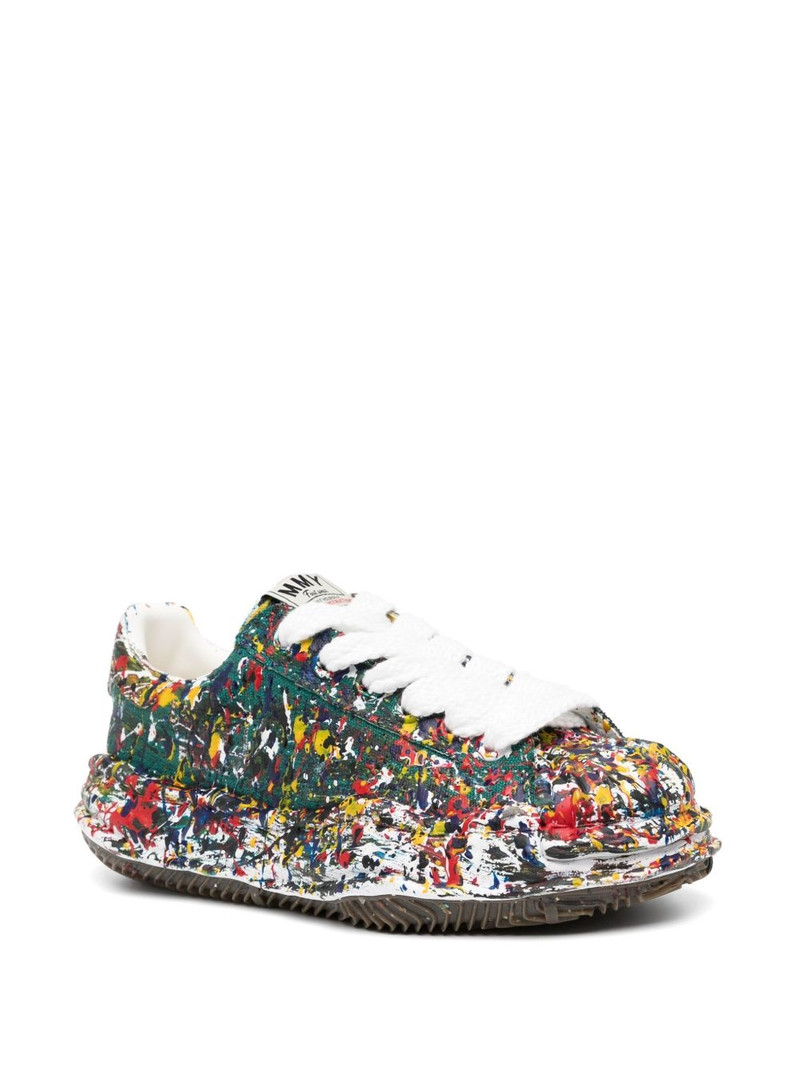 Maison MIHARAYASUHIRO Blakey sputtering-paint sneakers outlook