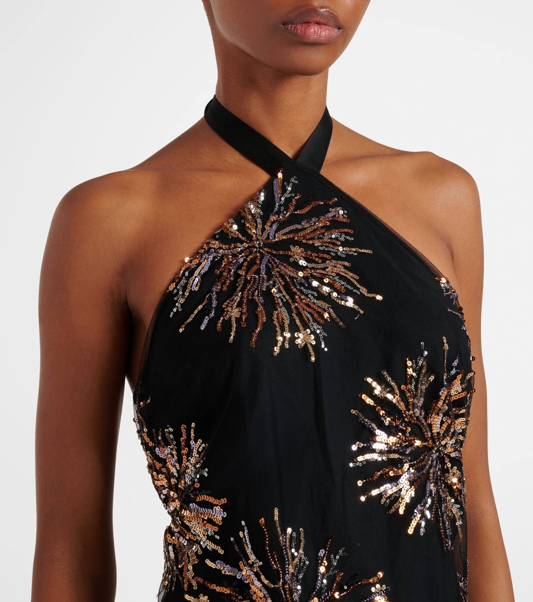 Nina Soleil sequined maxi dress - 4