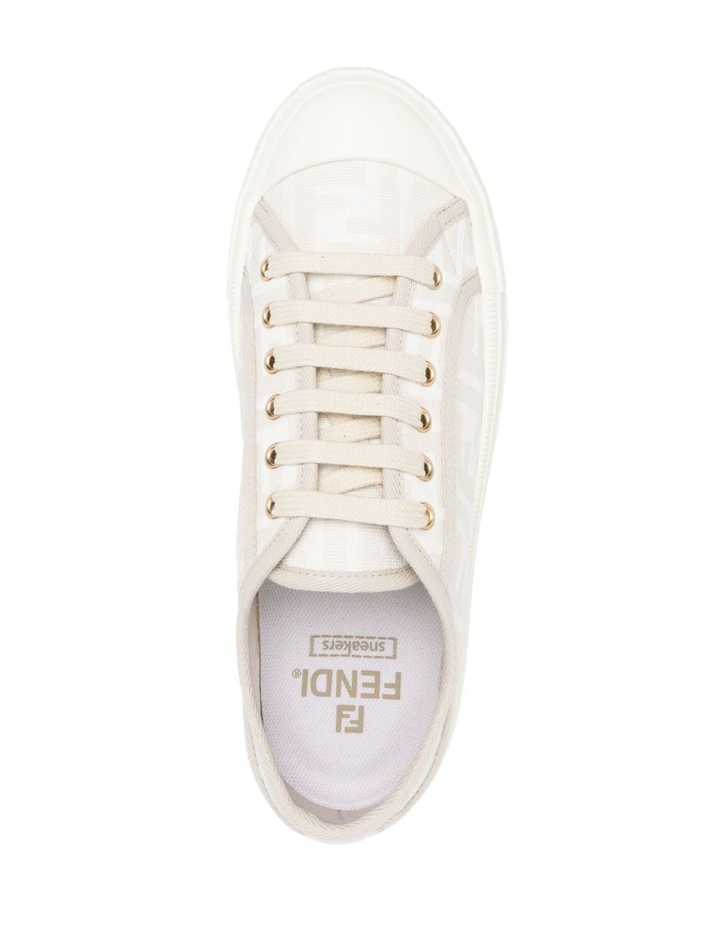 Domino FF-motif sneakers - 4