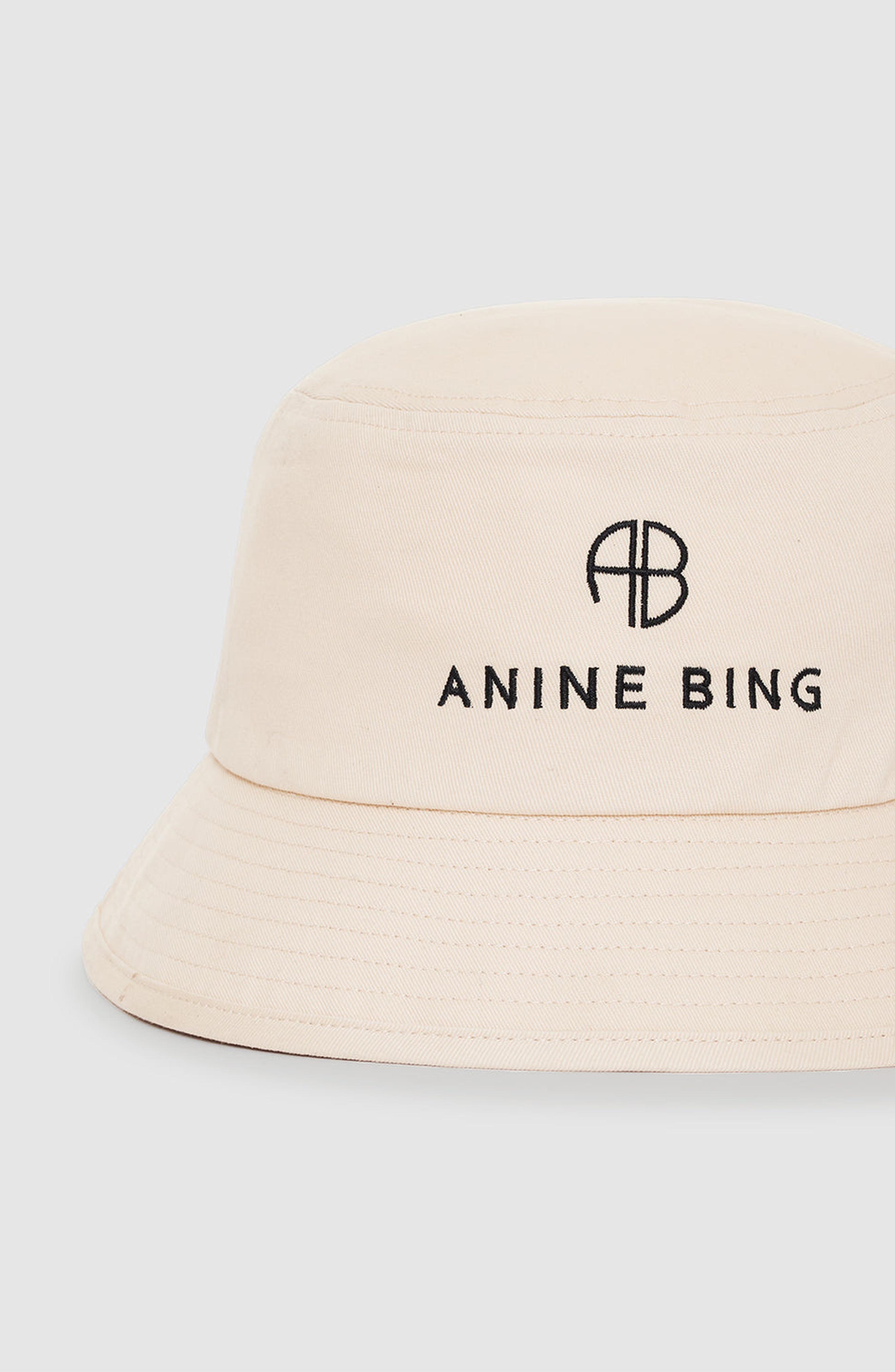 ANINE BING Nicks Bucket Hat in Cool Ivory at Nordstrom - 3