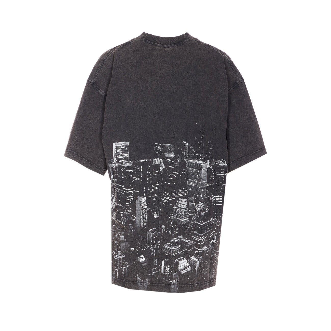 Alexander Wang Women T-Shirt With Thermo-Applied Rhinestones And Ny Skyline - 2