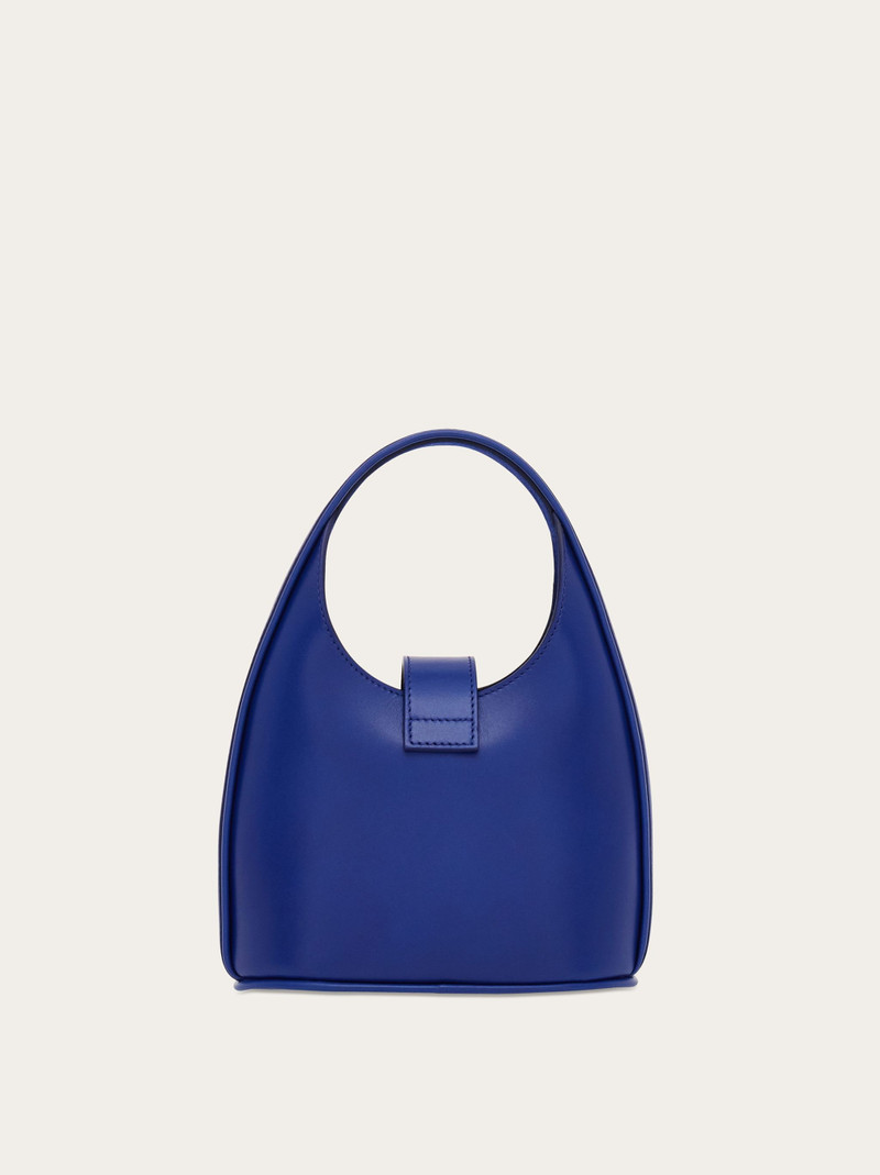 Mini Hobo bag with Gancini buckle 5