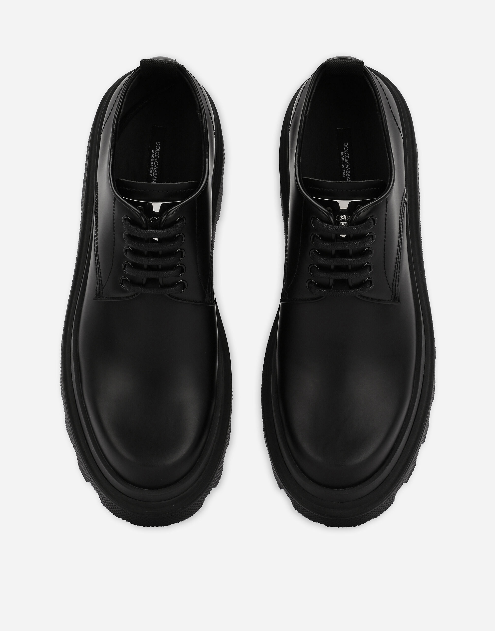 Brushed calfskin Derby shoes - 4