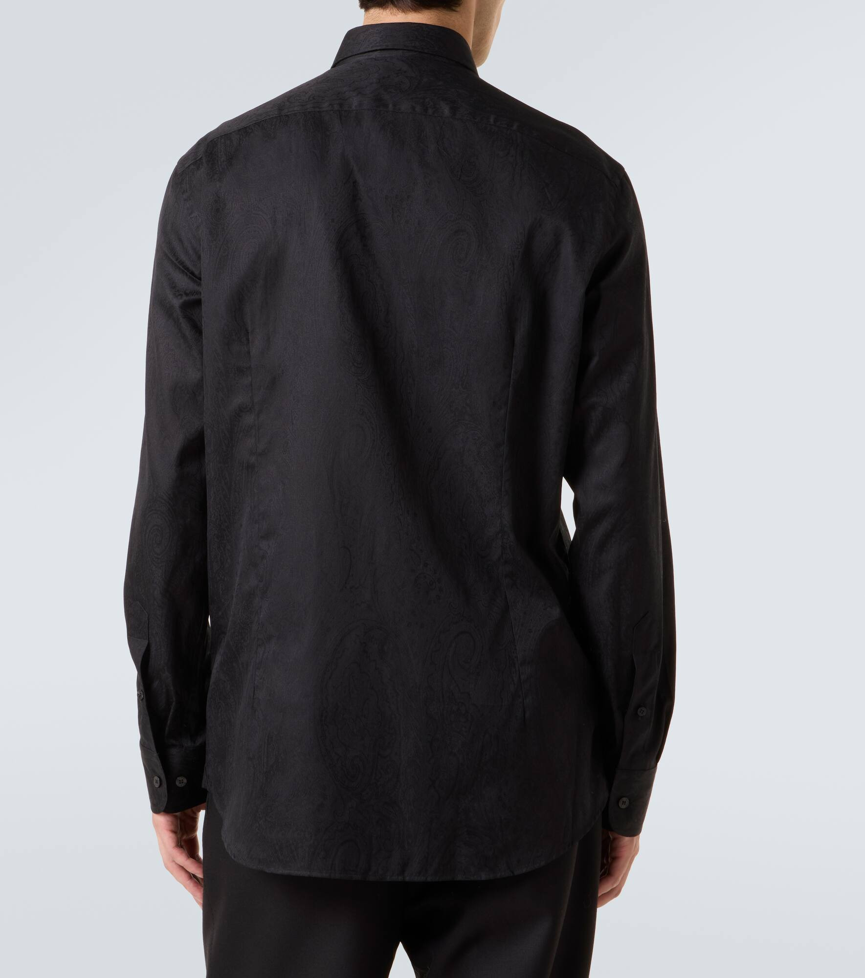 Paisley cotton jacquard shirt - 4