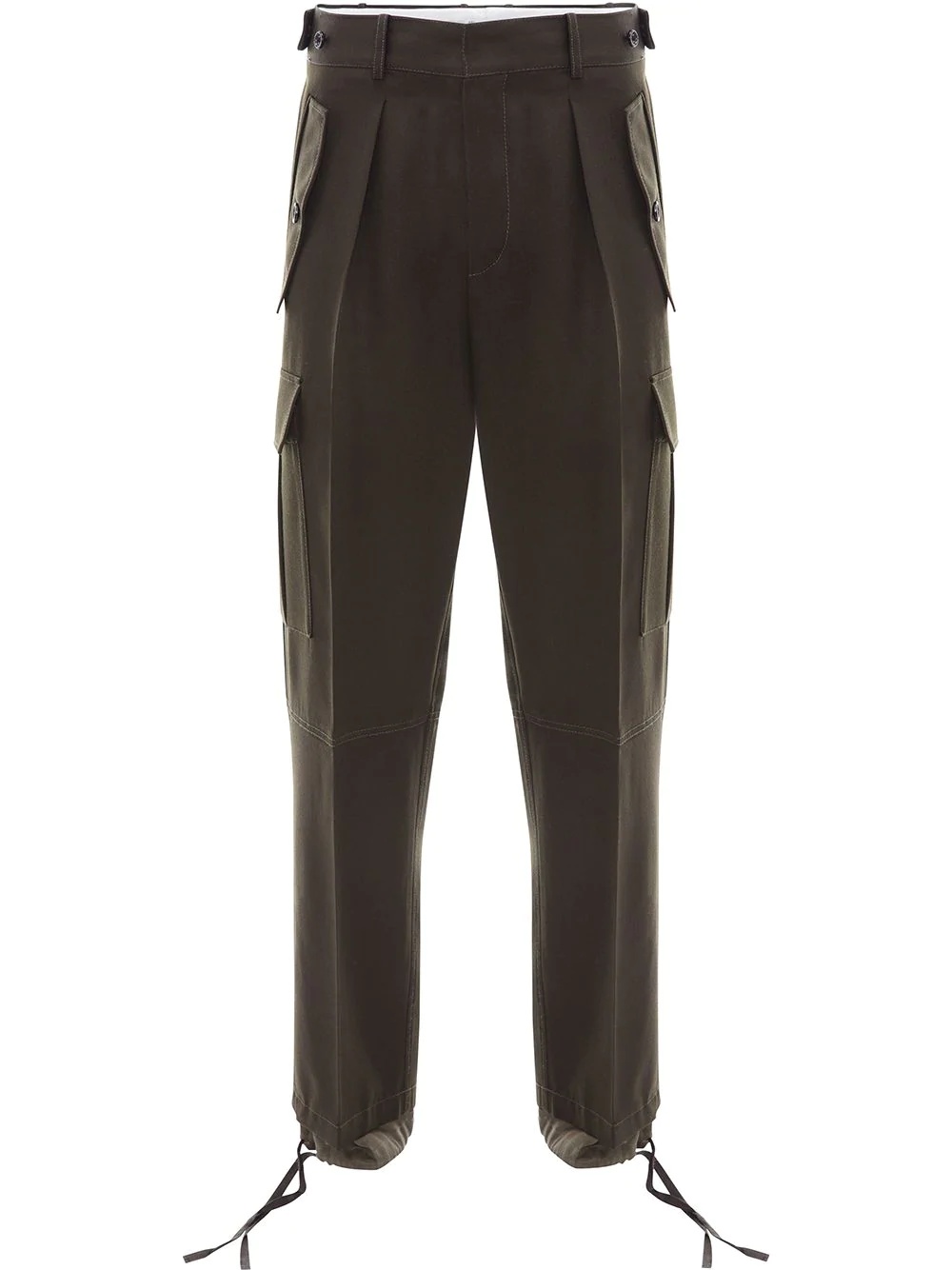 double hem cargo trousers - 1