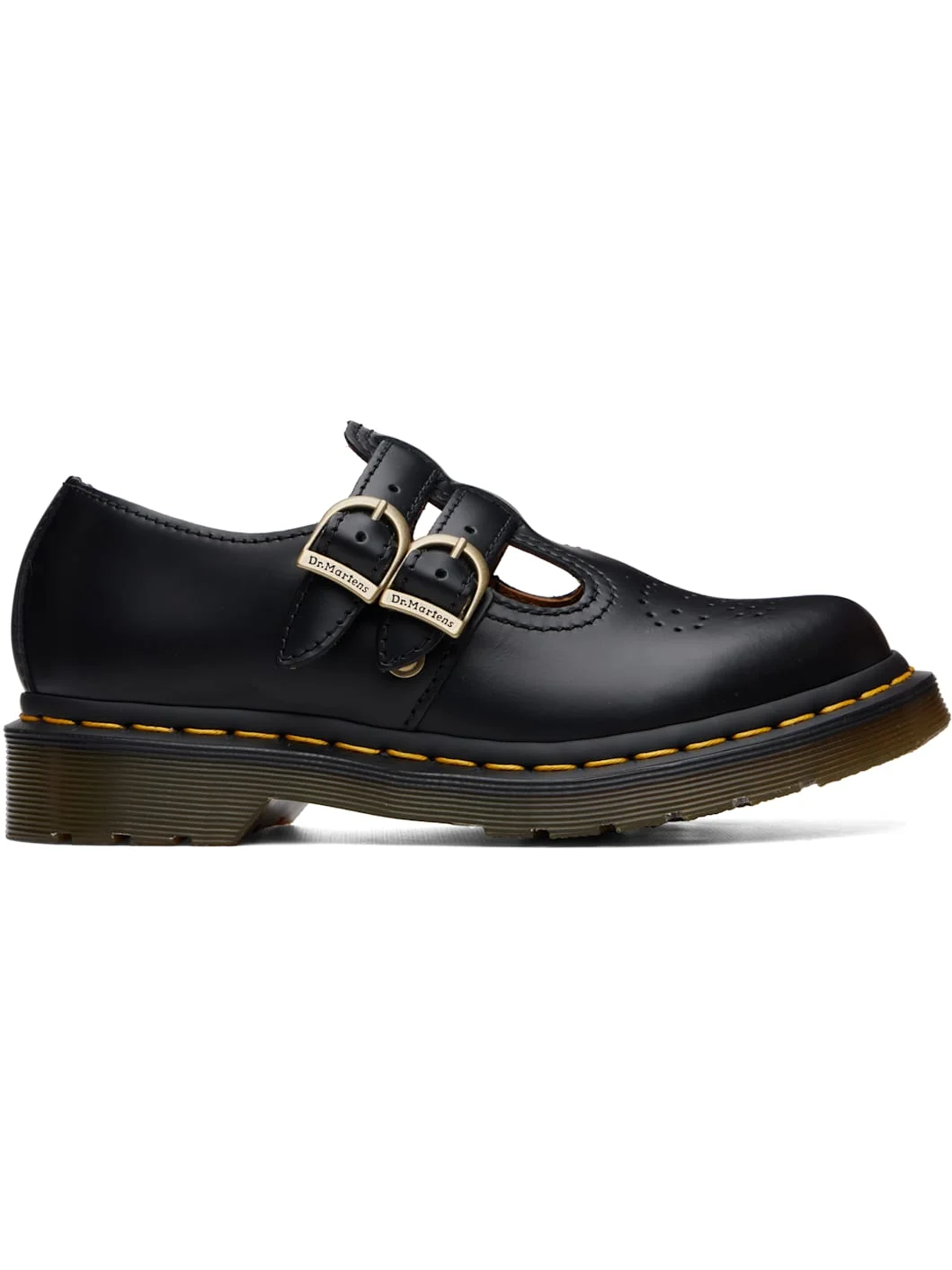 Brown 8065 Smooth Leather Mary Jane Loafers - 1