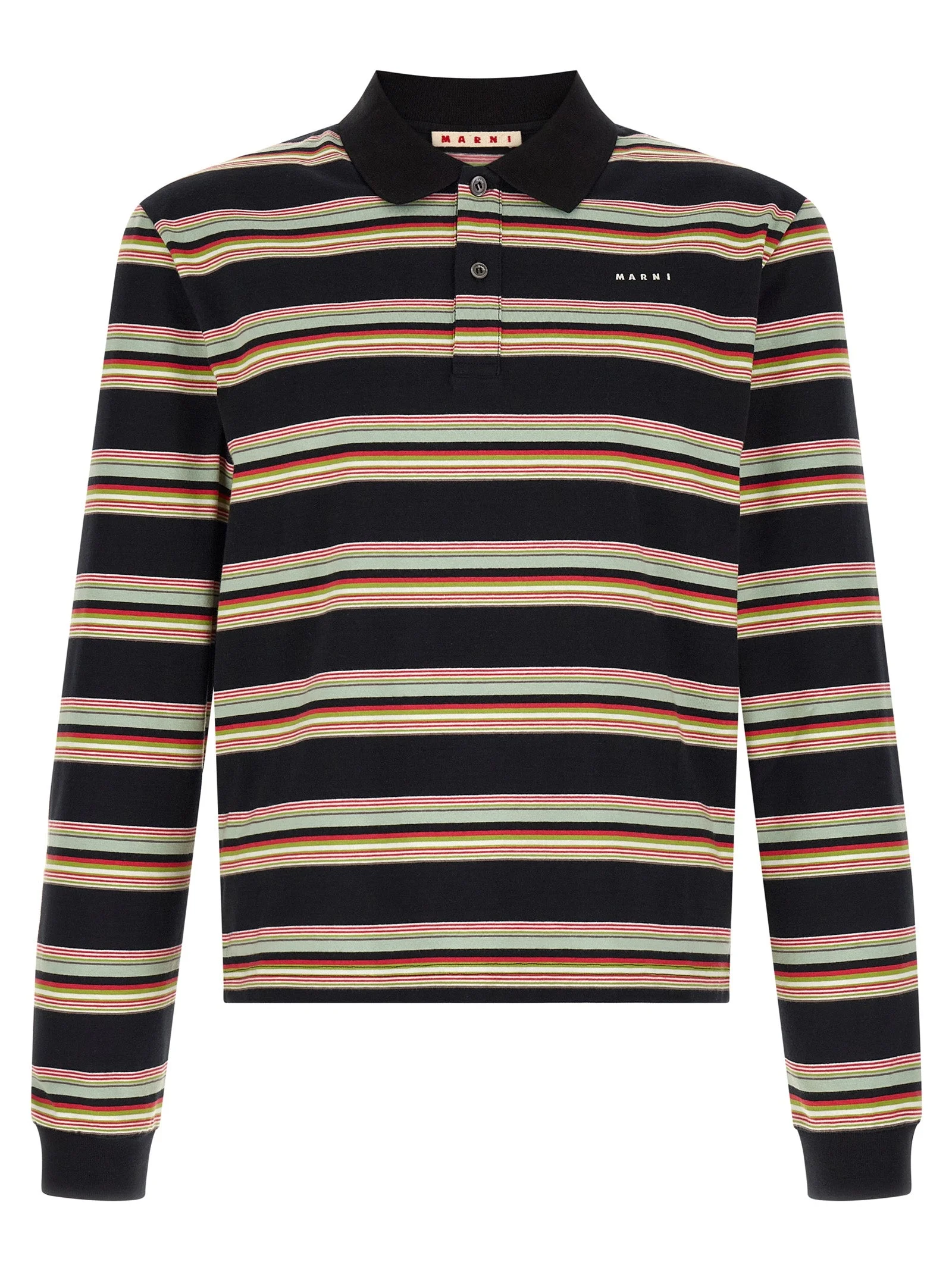 Marni Men Striped Polo Shirt - 1