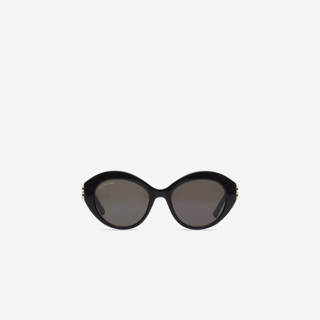 Women's Dynasty Oval Sunglasses in Black - 1