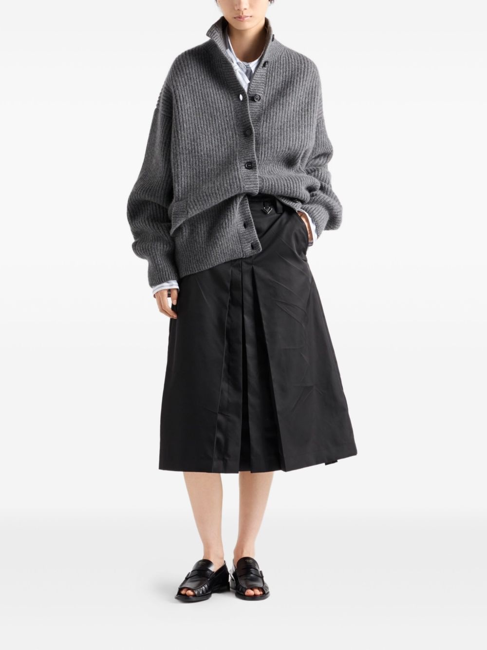 Re-Nylon flared skirt - 2