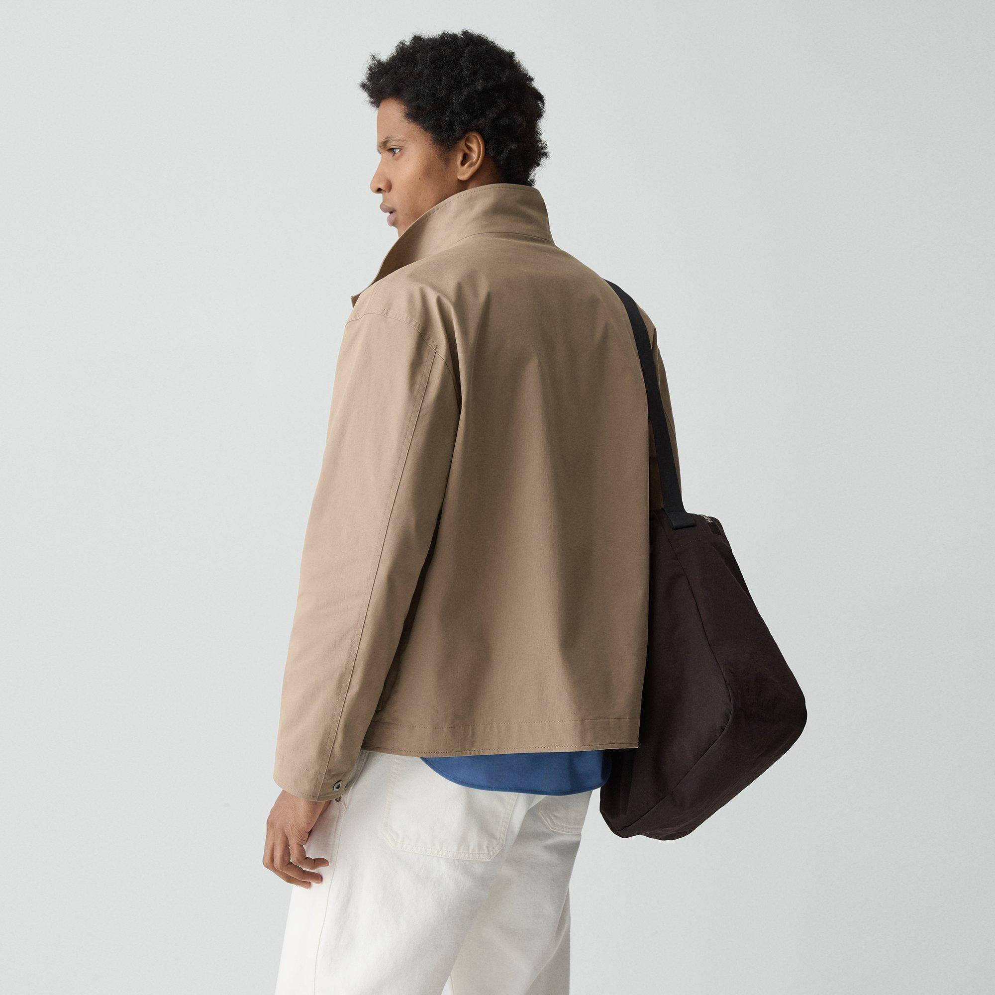 Utility Jacket in Peach Cotton - 4