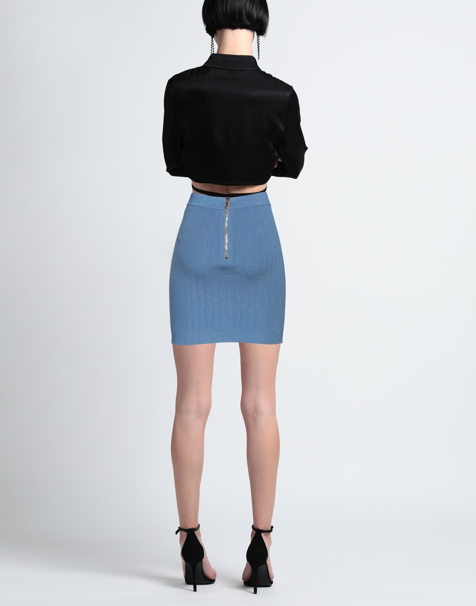 Pastel blue Women's Mini Skirt - 3