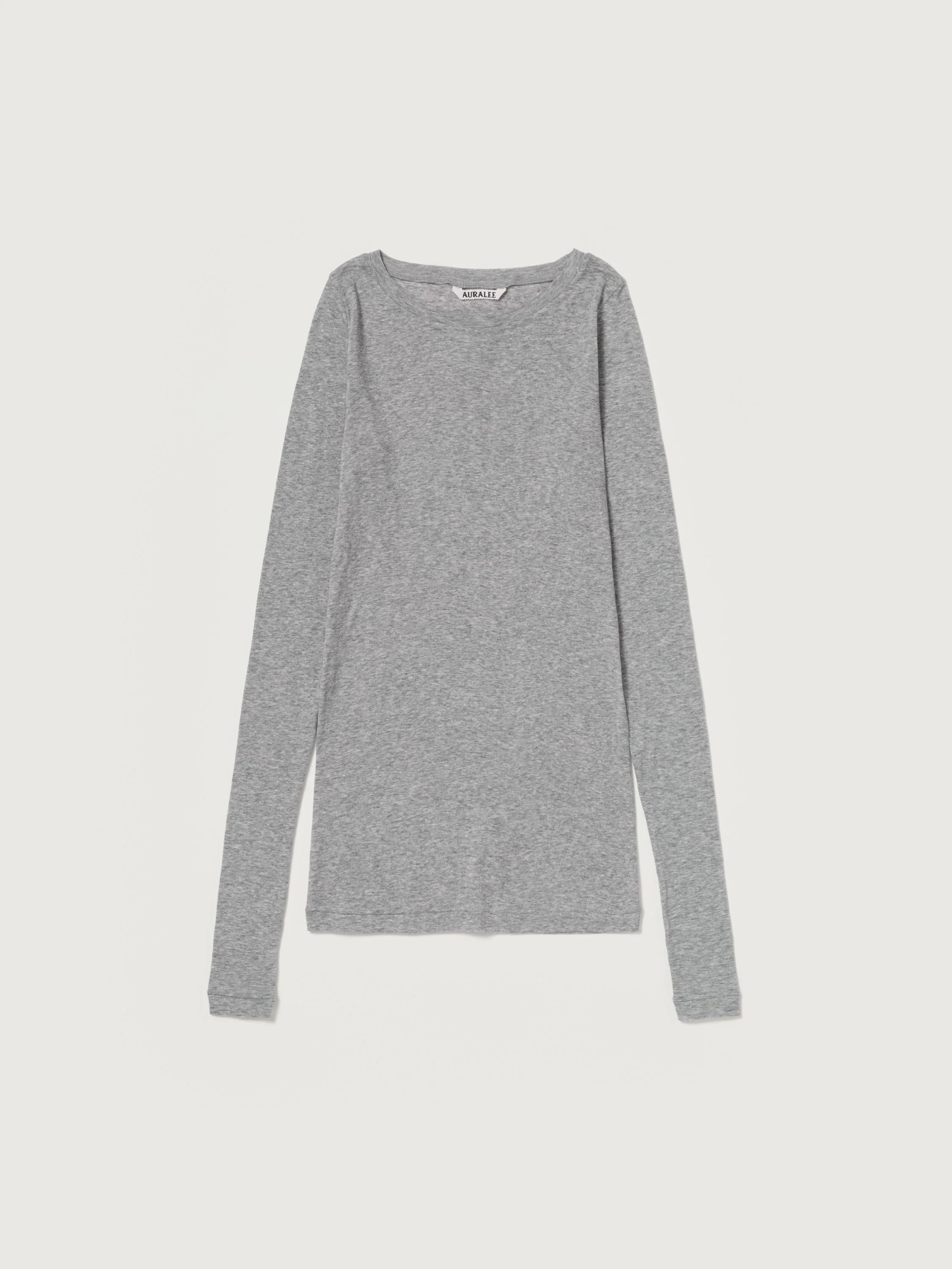 SUPER HIGH GAUGE SHEER RIB WIDE-NECK L/S TEE - 1