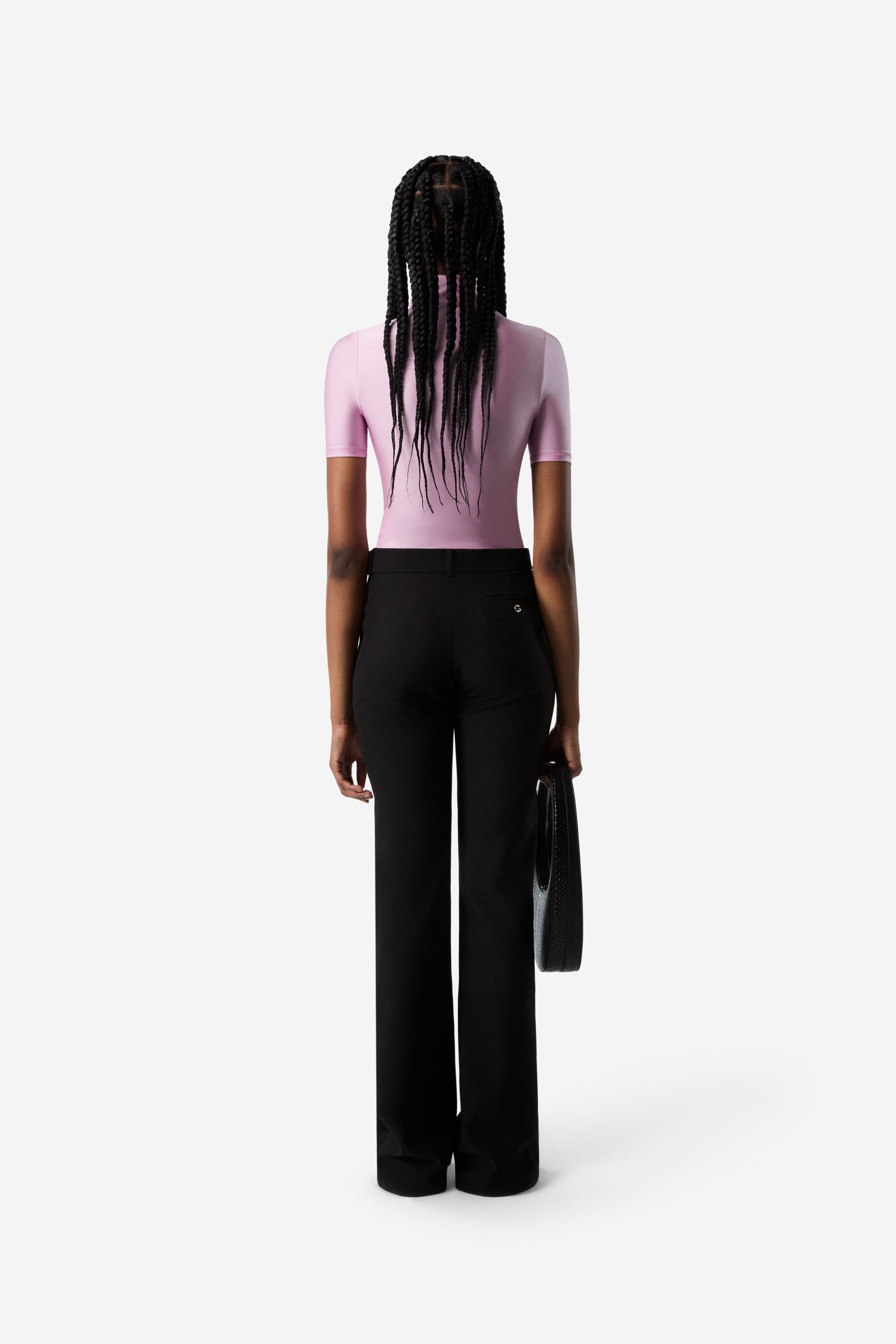 High Neck Fitted Top - 4