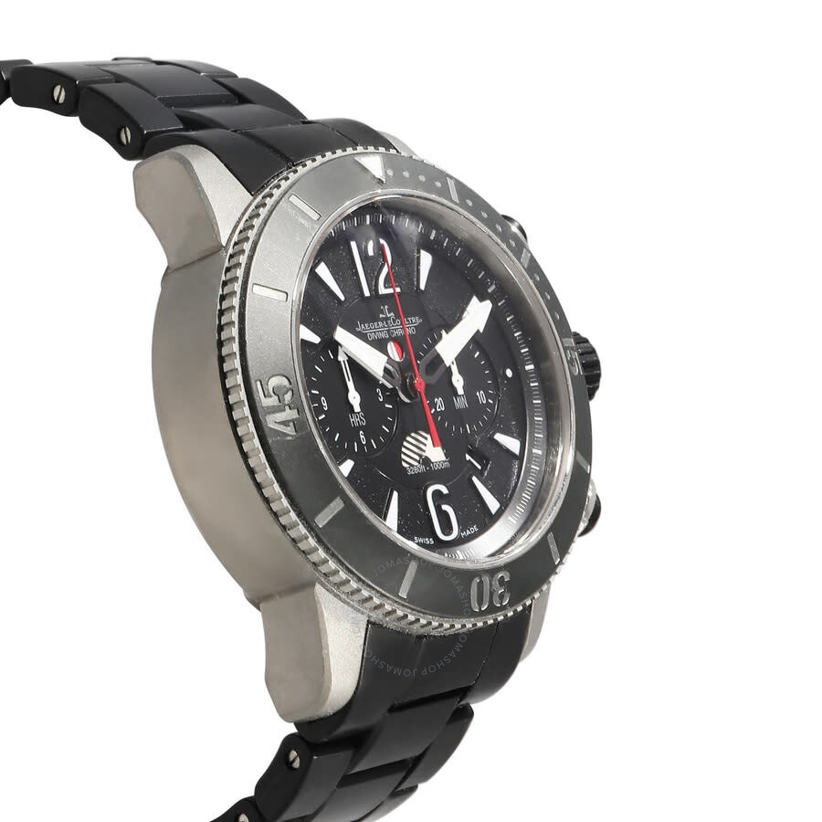 Pre-owned Jaeger LeCoultre Master Compressor Chronograph Automatic Black Dial Men's Watch 159.T.C7 - 3