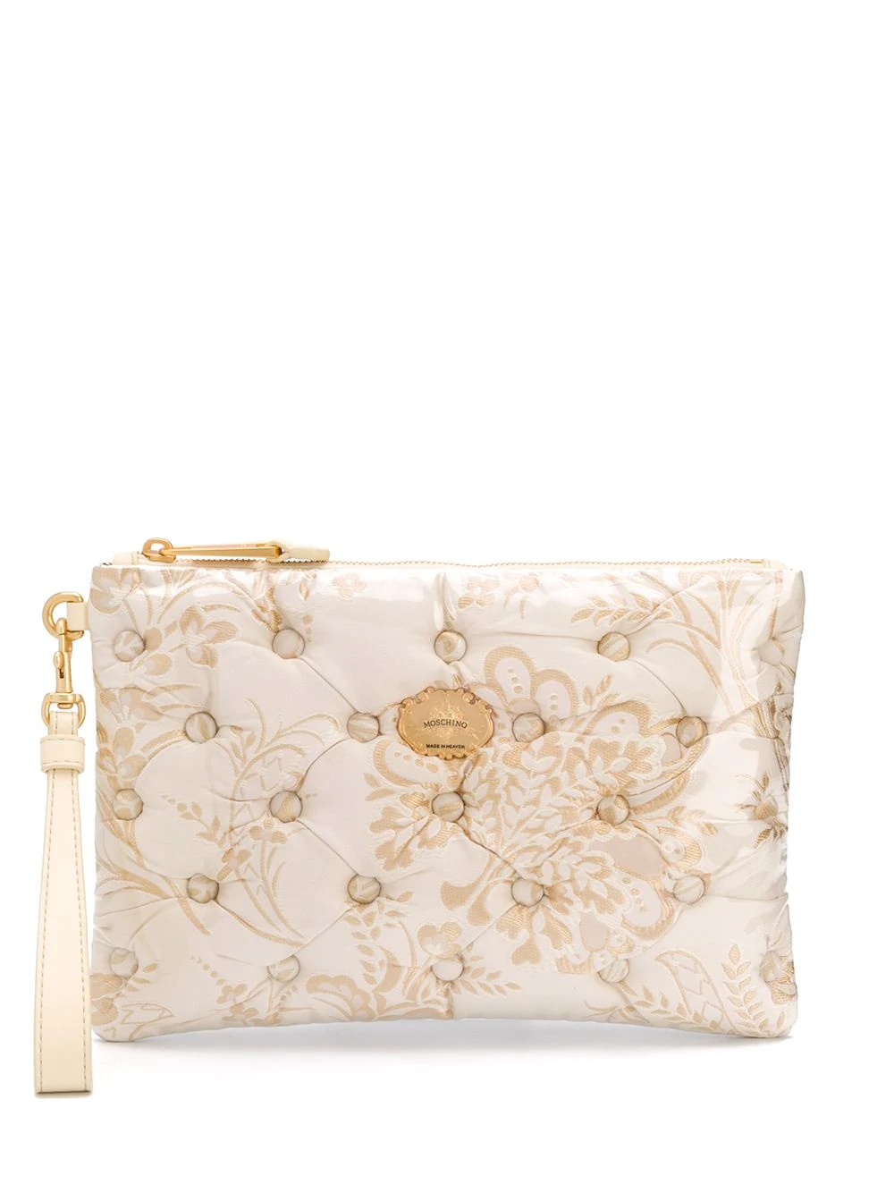 jacquard floral pattern clutch - 1