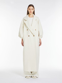 【関税&送料込】Max Mara Ivory Cashmere Zaffo Coat Max Mara Zaffo Double-breasted Coat | italist