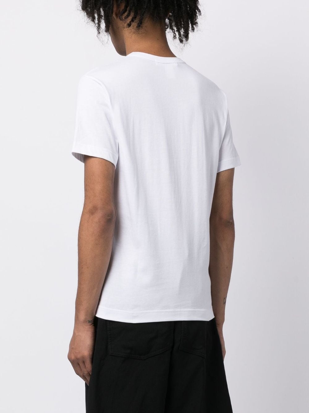 embossed-detail cotton T-shirt - 4