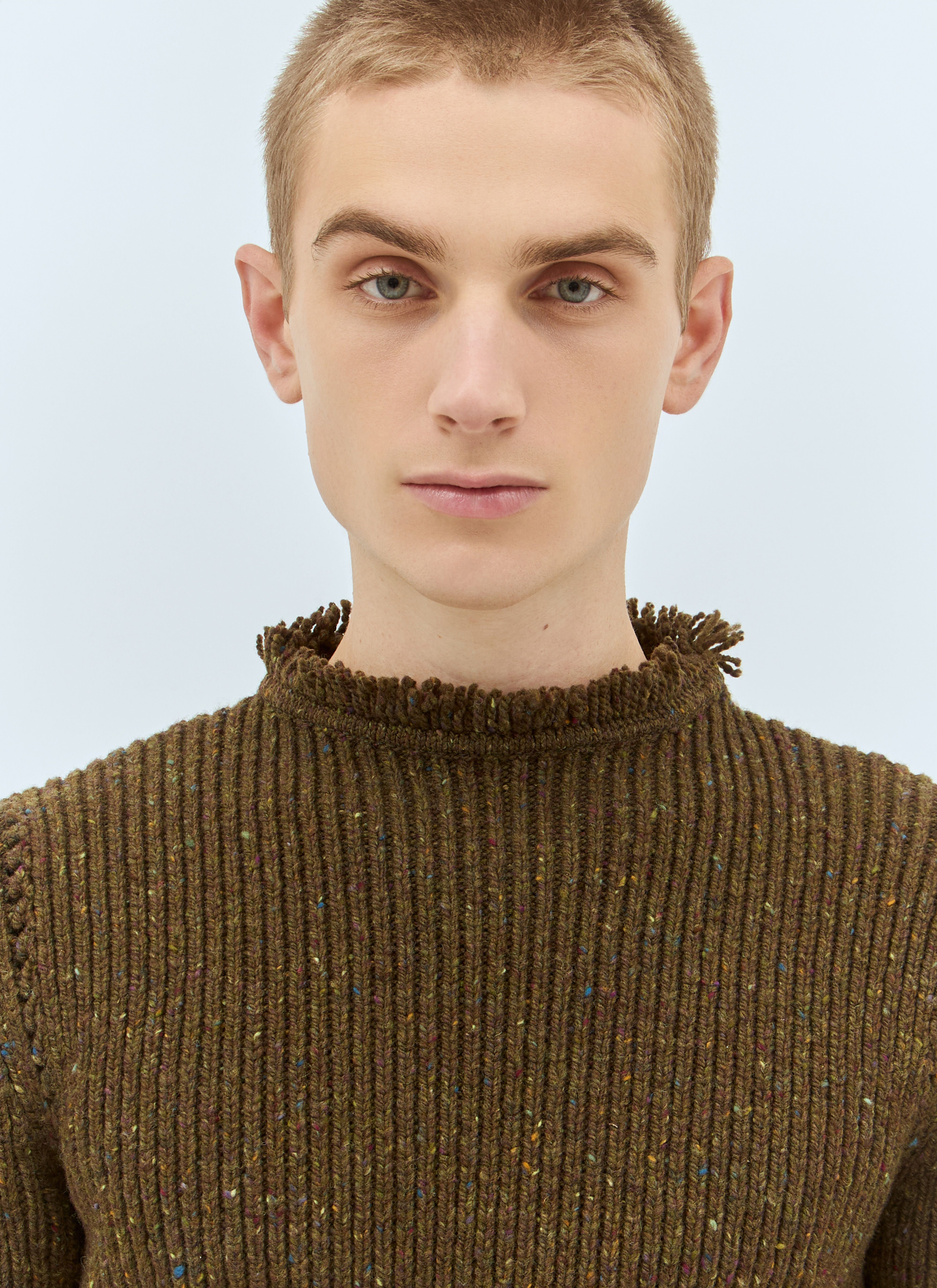 Fringed Wool Sweater - 3
