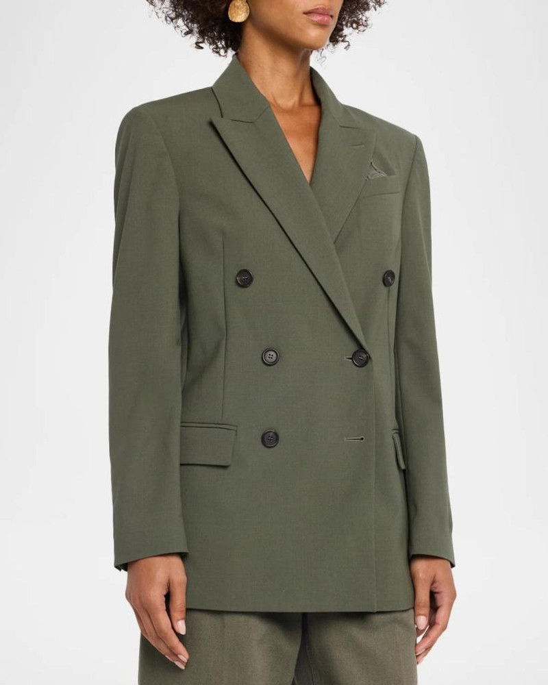Tropical Luxury Wool Double-Breasted Jacket 4