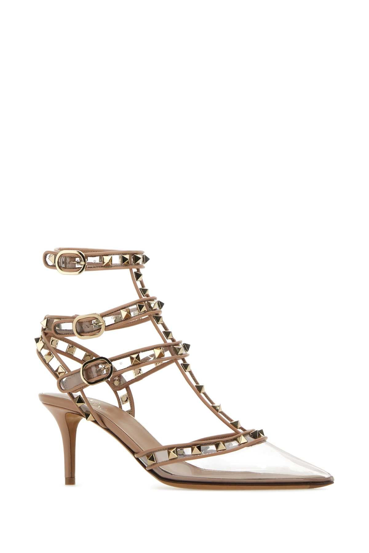 Valentino Garavani Women Pvc And Leather Rockstud Pumps - 2