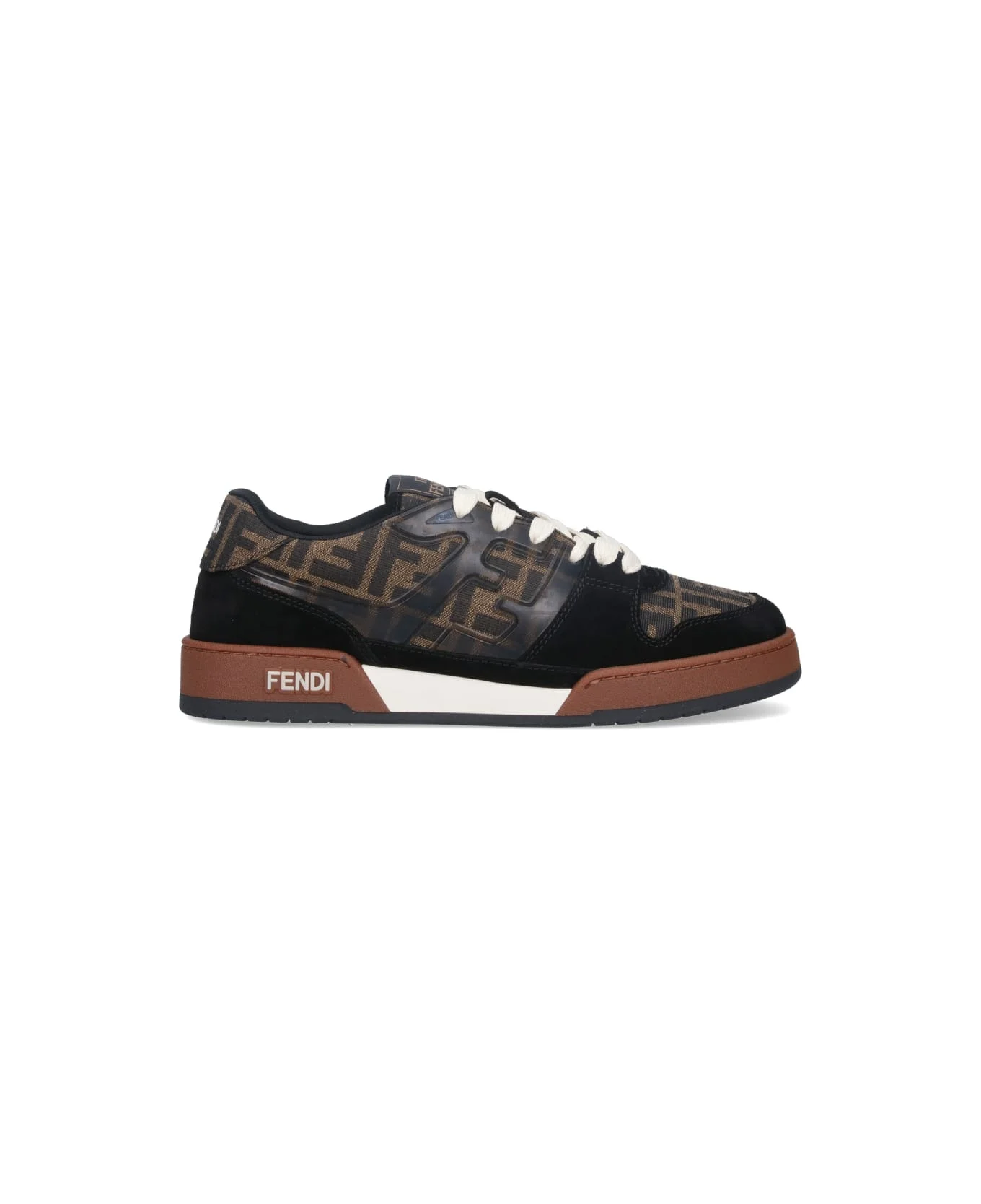 'match' Jacquard Low-top Sneakers - 1