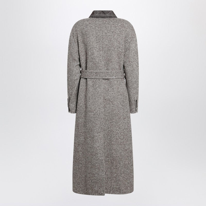 Brunello Cucinelli wool-blend coat with belt - 2