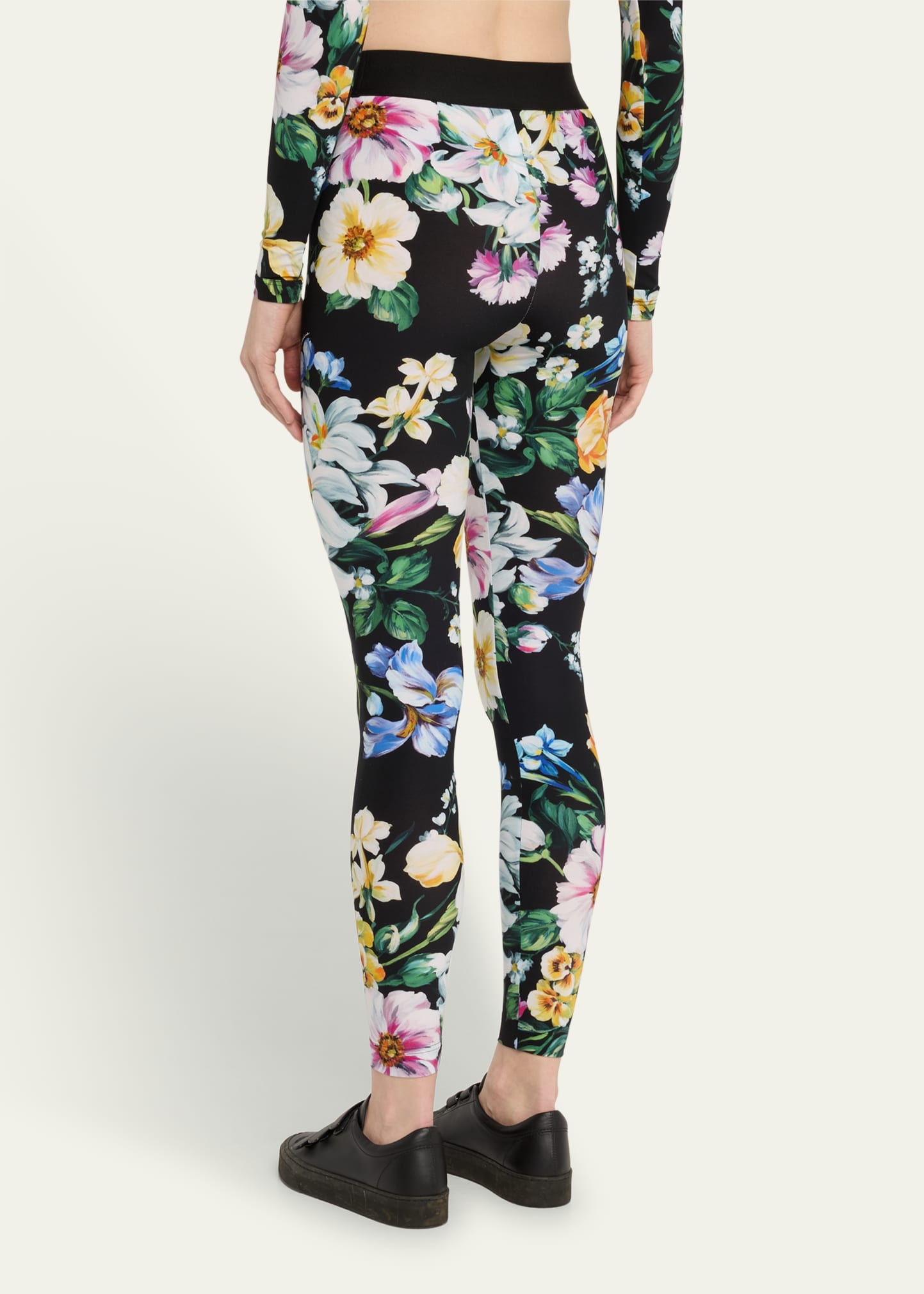 Mix Fiori Cropped Leggings - 3