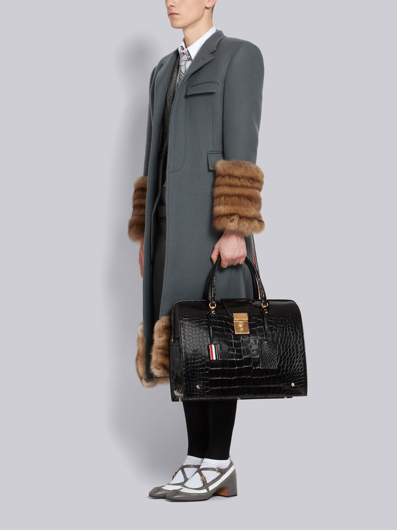 Mr. Thom Bag In Black Alligator 6