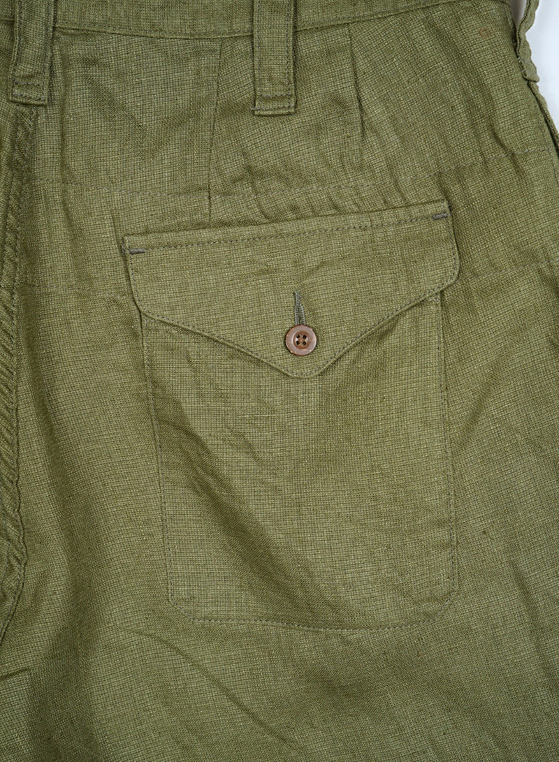 Field Pant Linen Basket in Green 6
